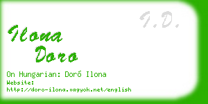 ilona doro business card